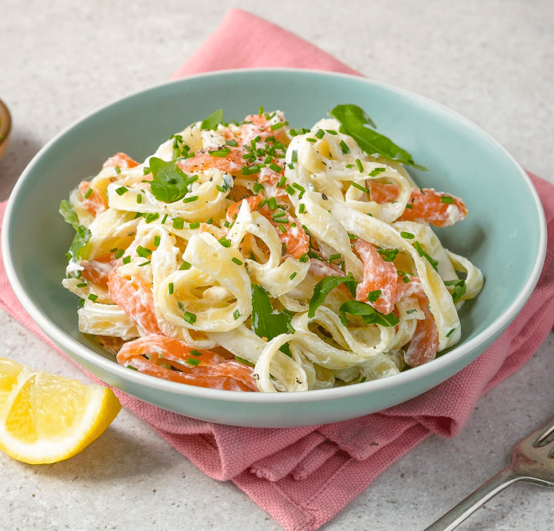 Smoked Salmon And Walnut Tagliatelle - Farm Fresh Nuts