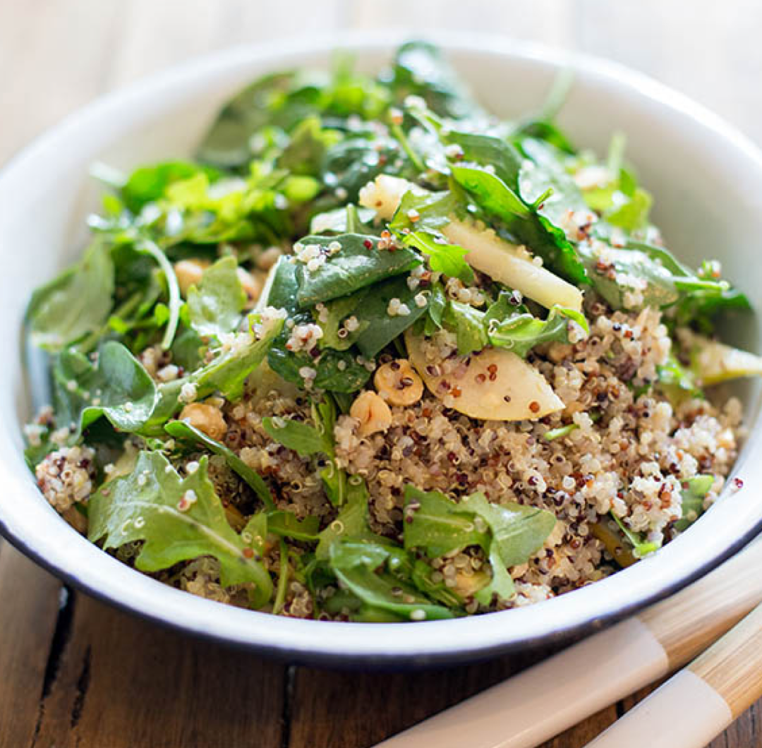 Quinoa, Hazelnut And Pear Salad - Farm Fresh Nuts