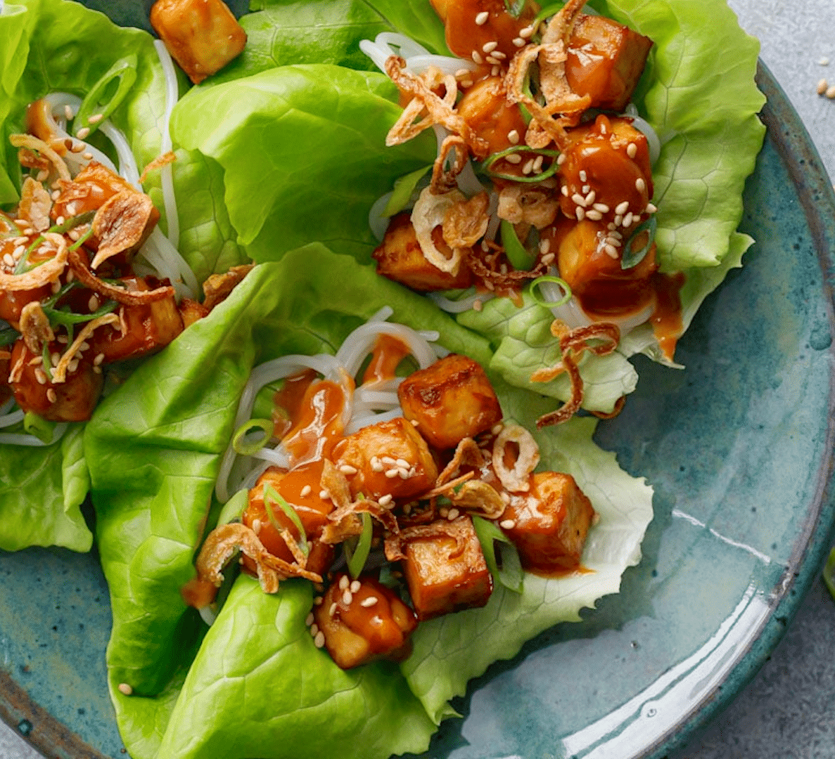 Spicy Cashew Lettuce Wraps - Farm Fresh Nuts