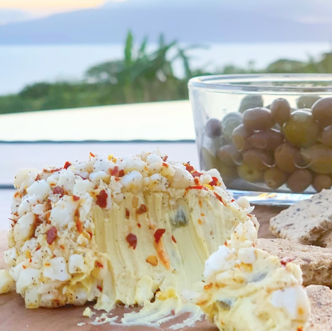 Vegan Macadamia Nut and Herb Crusted Swiss Cheese Balls - Farm Fresh Nuts